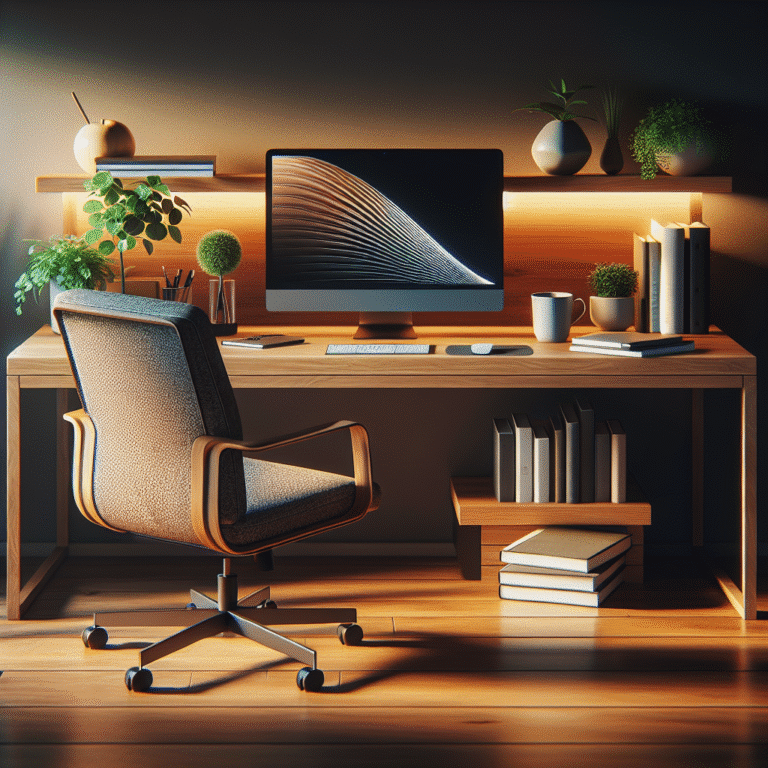 aesthetic home office desk setup ideas