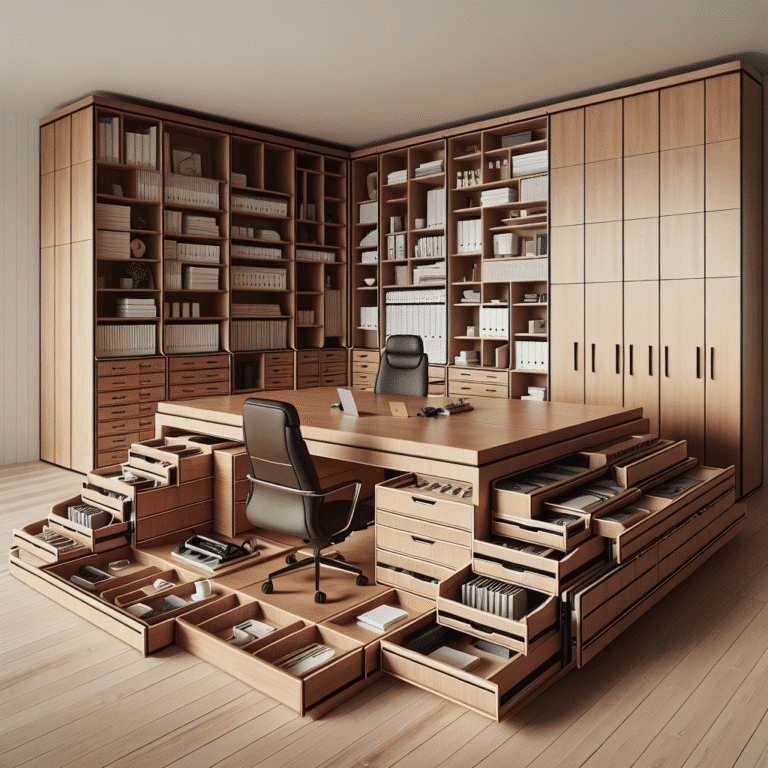 hidden storage for office supplies