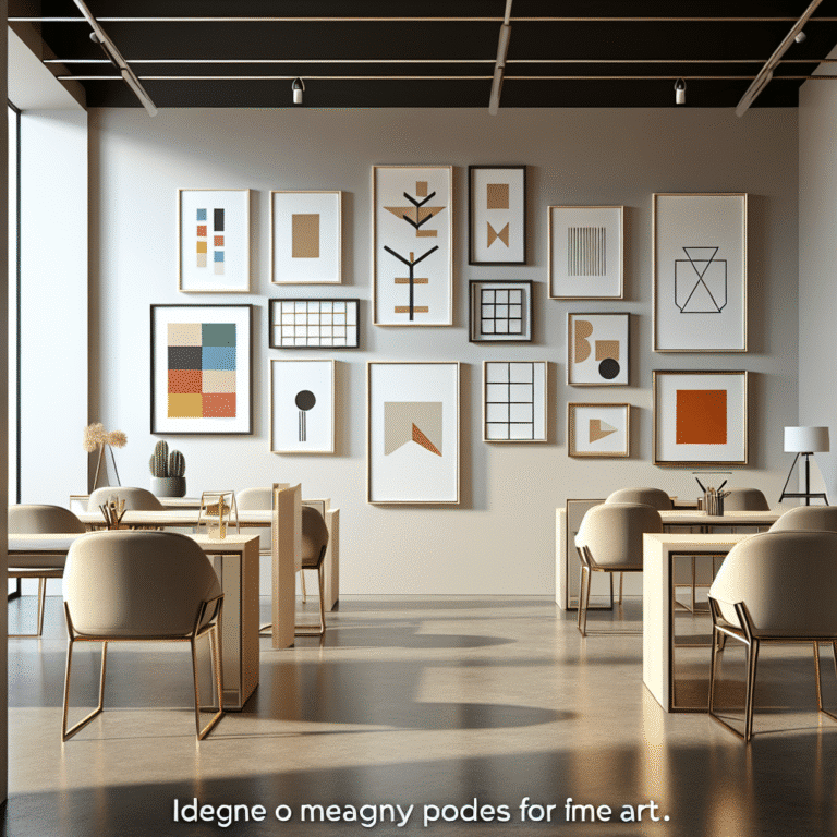 framed art ideas for minimalist office