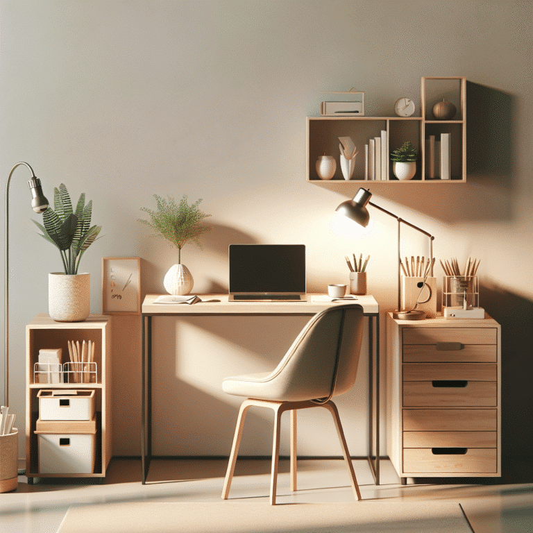 how to decorate a small home workspace