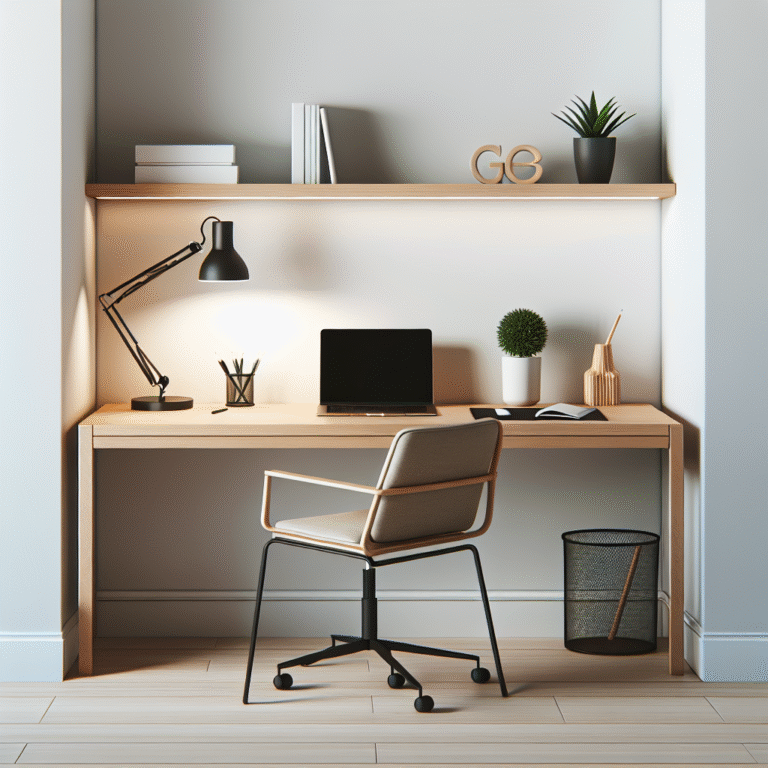 Minimalist home office desk setup ideas for small spaces