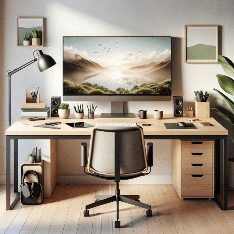 simple workstation setup for productivity