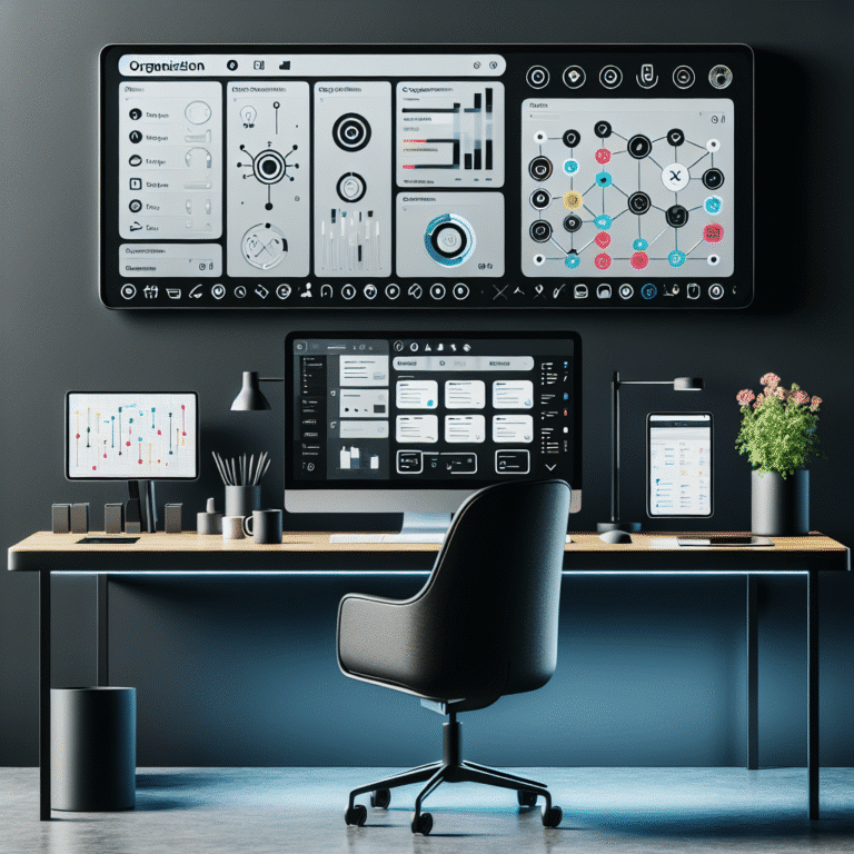 digital organization for home office workflow