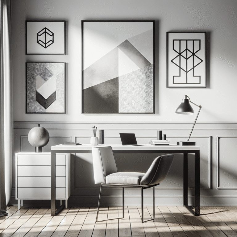 framed art ideas for minimalist office