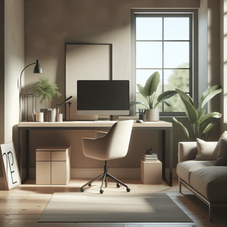 Cozy minimalist workspace ideas for home