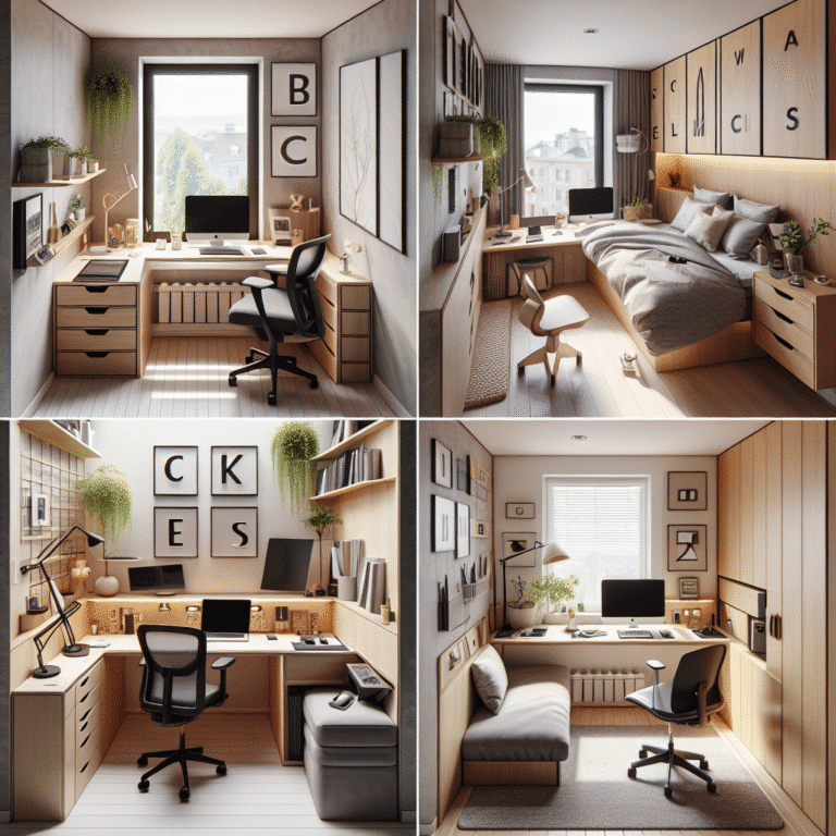 Home office setups tailored for remote workers in limited areas
