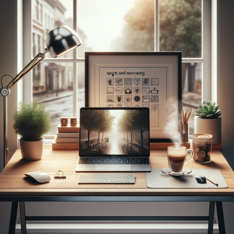 motivational decor for home desk setup