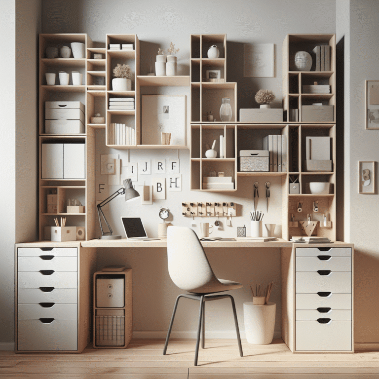 creative storage solutions for compact home offices