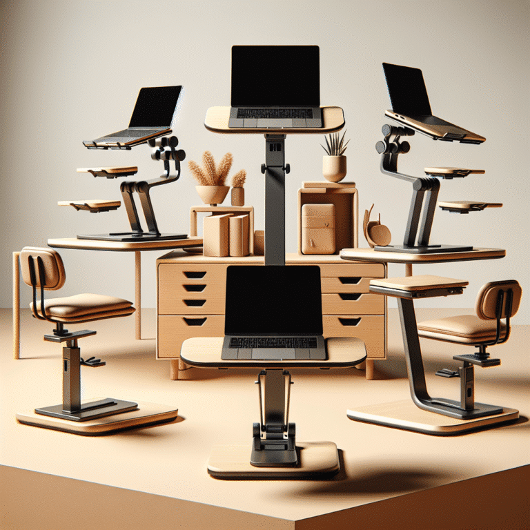 ergonomic laptop stands for small desks