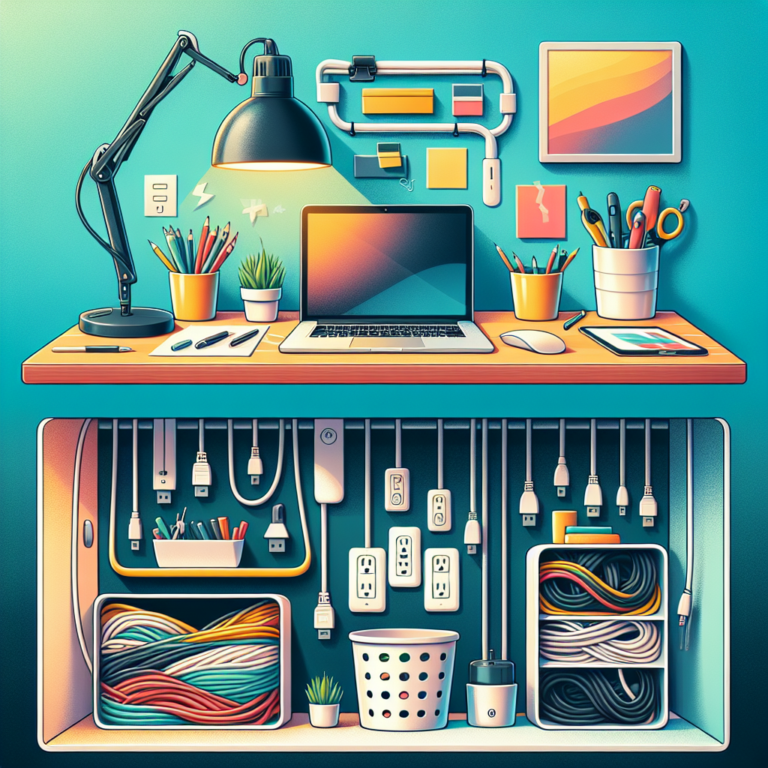 smart ways to hide cords and cables in your workspace