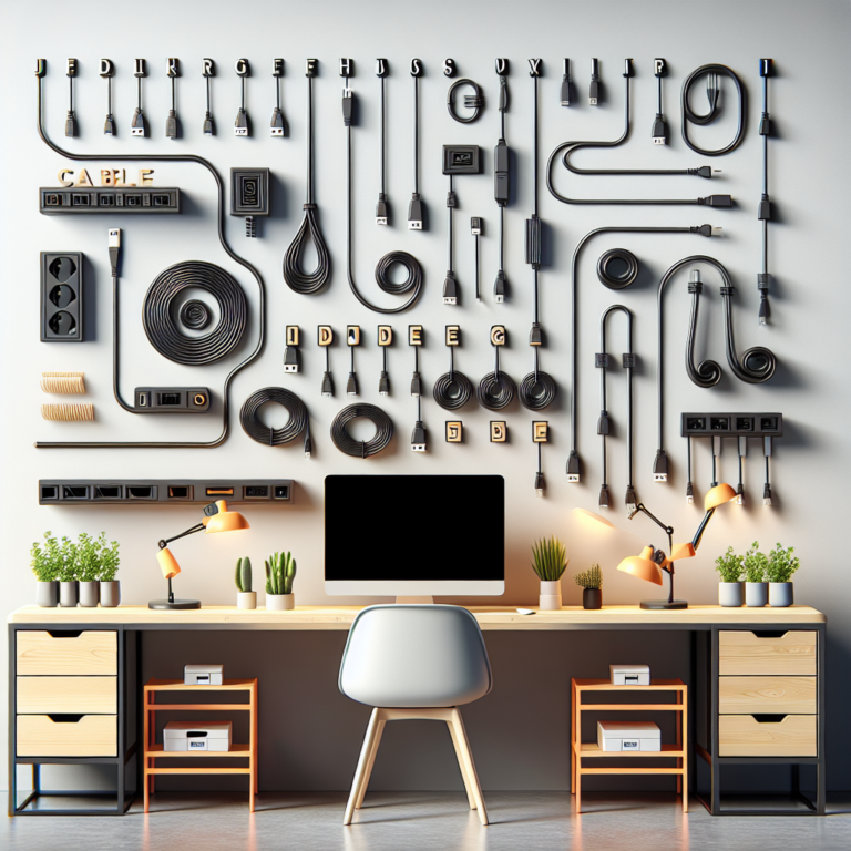 creative cable solutions for minimalist desks