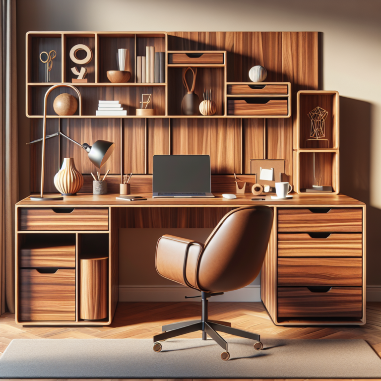 Stylish Sleek Home Office Desks with Storage Options