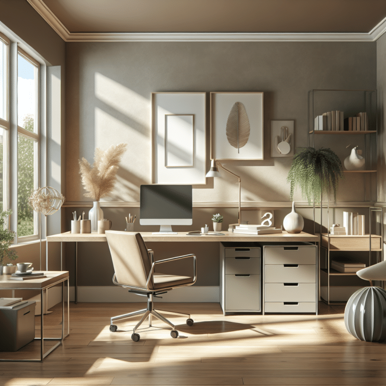 Neutral Color Palette Inspirations for a Serene Home Office