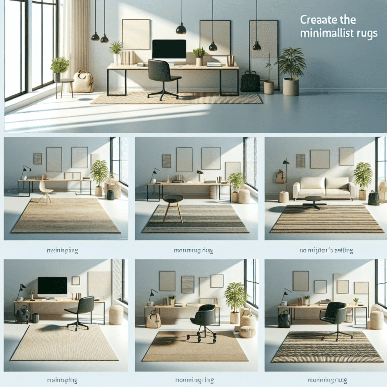 Minimalist Rug Ideas to Enhance Your Workspace Atmosphere