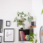 living room floating shelves