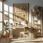 DIY home office decor projects in minimalist style