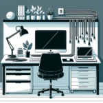 using cable sleeves for a clean aesthetic in your office