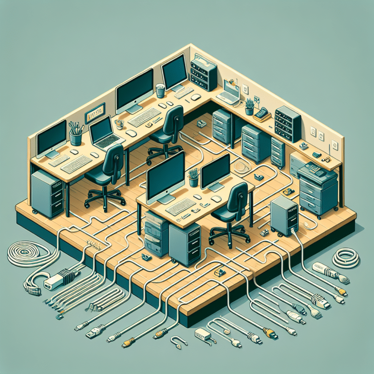 preventing cable chaos in a small office