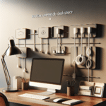 wall-mounted cable organizers for maximizing desk space