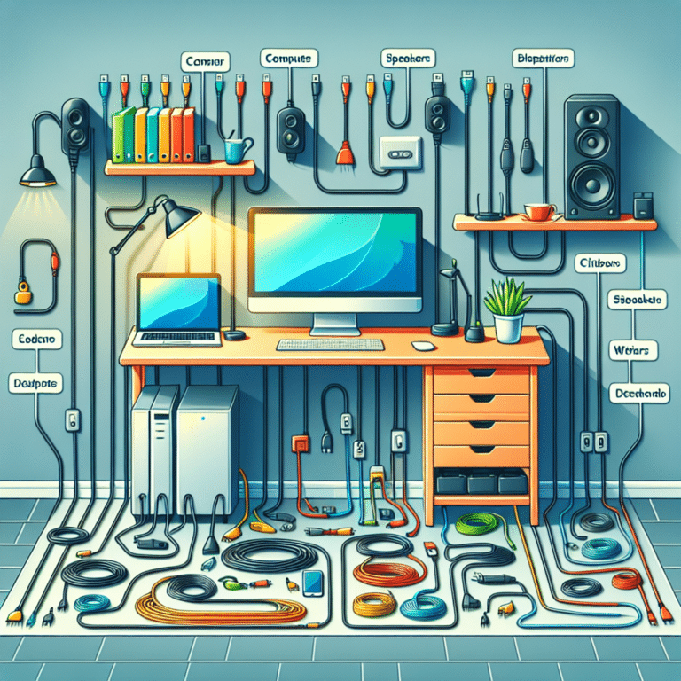 smart ways to organize cords under your desk