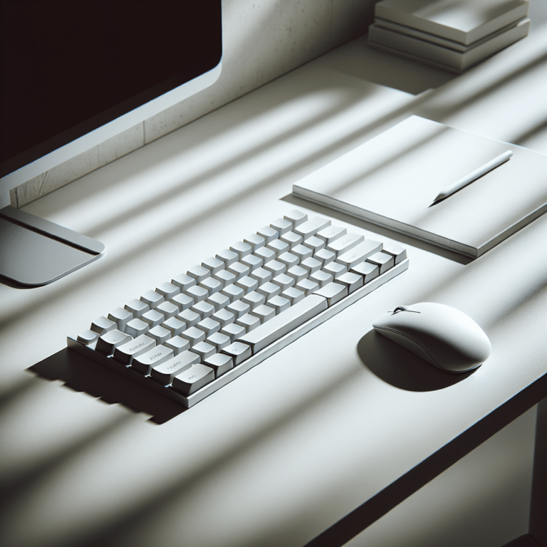 minimalist keyboard and mouse setup